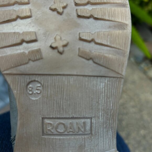 Roan by Bedstu Date Bluish Gray Leather Double Buckle Tall Shoes Size 8.5 - Picture 8 of 16